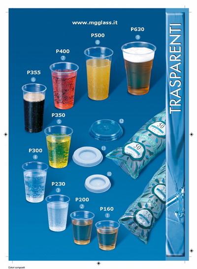 Bicchieri in plastica e termici da asporto con coperchio
